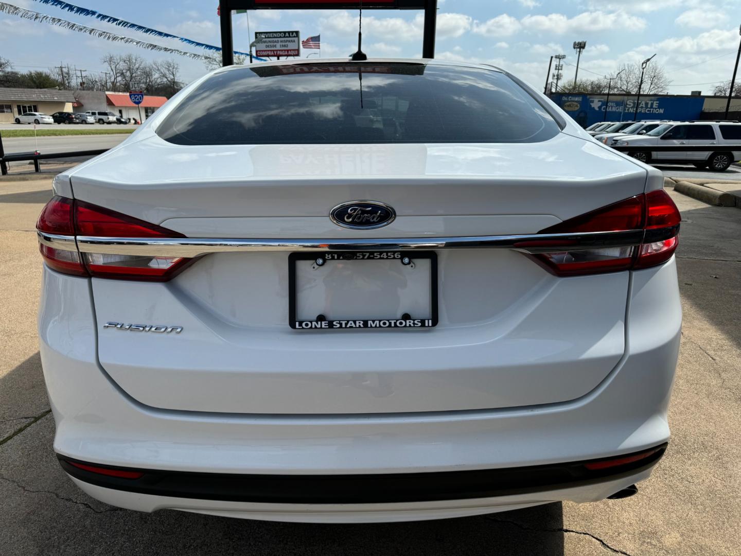 2017 WHITE FORD FUSION S (3FA6P0G72HR) , located at 5900 E. Lancaster Ave., Fort Worth, TX, 76112, (817) 457-5456, 0.000000, 0.000000 - Photo#4